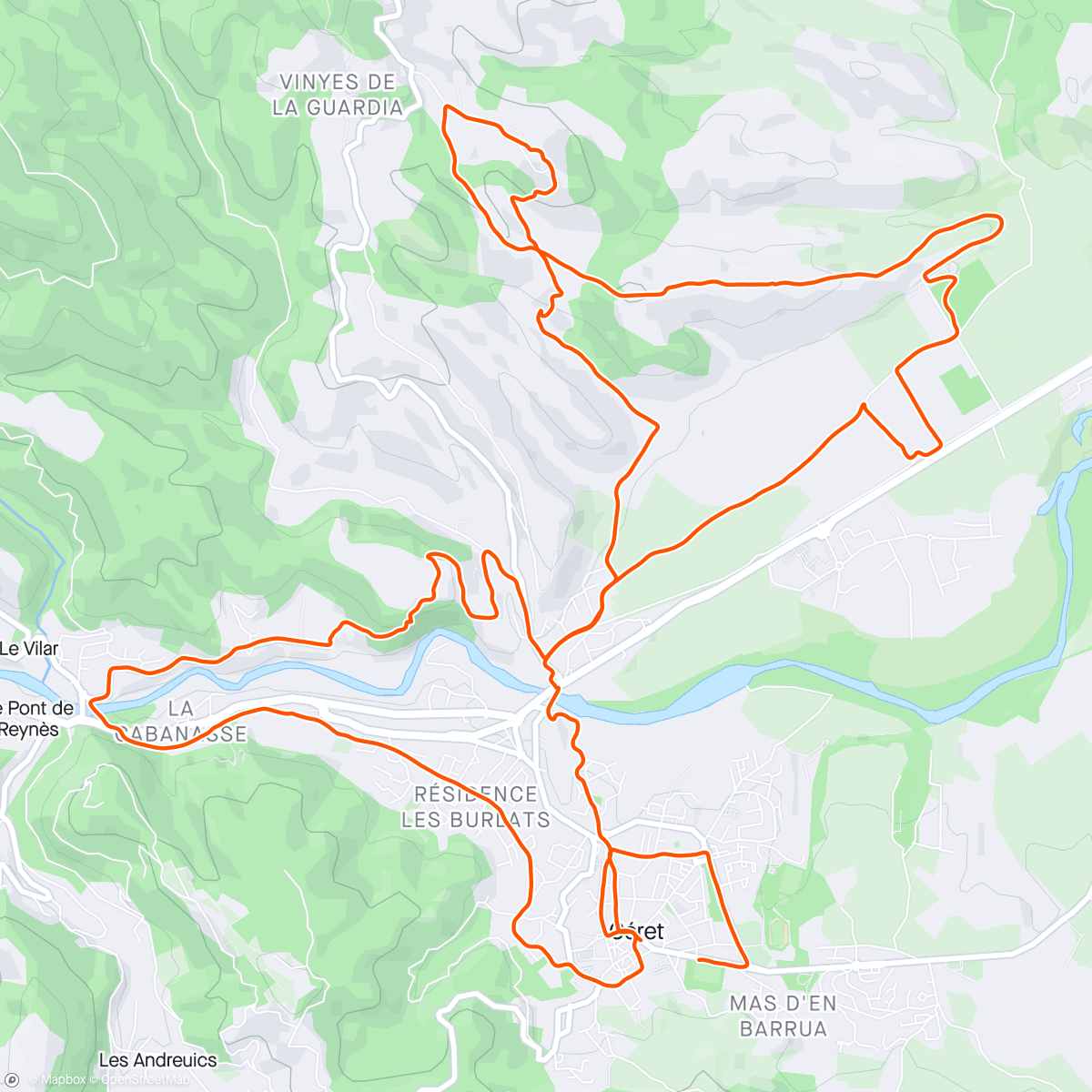 Map of the activity, Ronde ceretane avec le poto