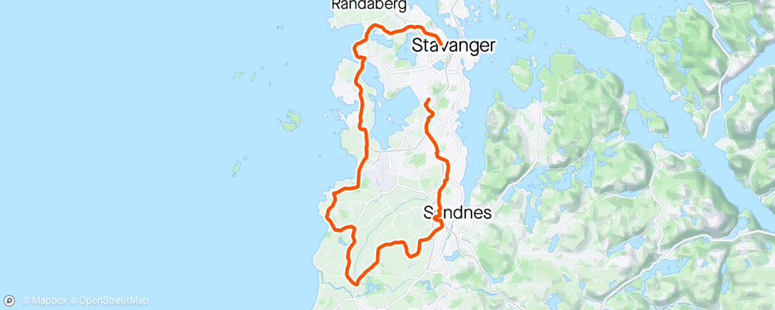 Map of the activity, Omvei hjem