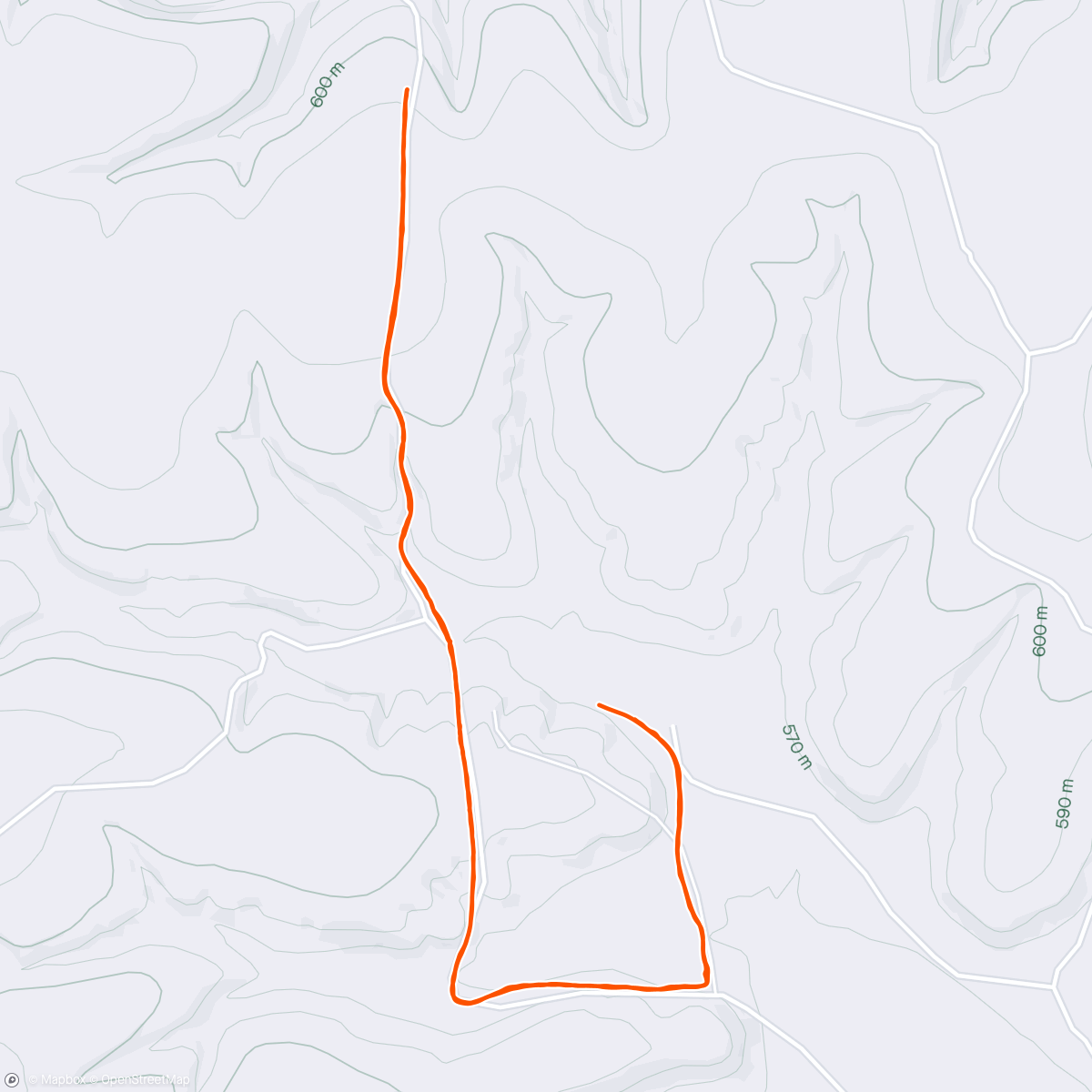 Map of the activity, Junction hills