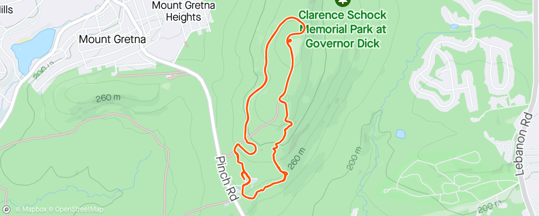 Mapa da atividade, Downhill training on 4.
