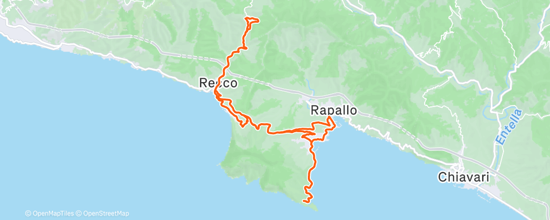 Map of the activity, Lunch Ride