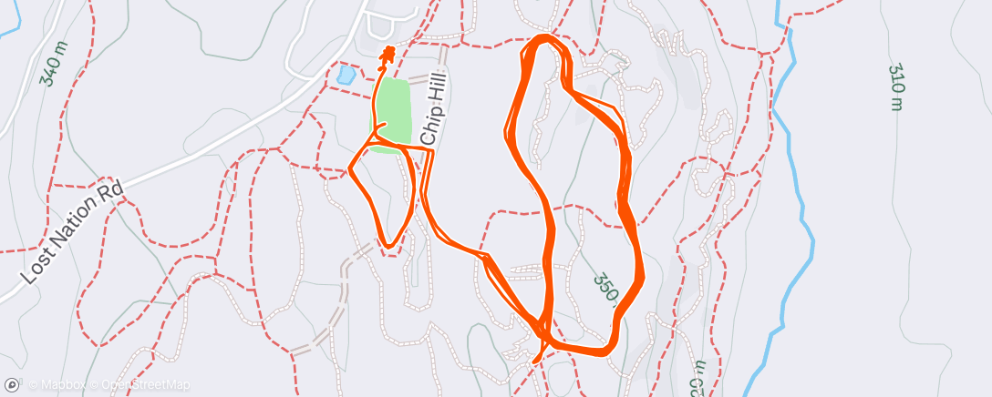 Map of the activity, Morning Workout