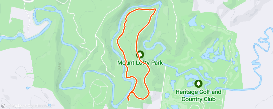 Map of the activity, Mt Lofty 🥾