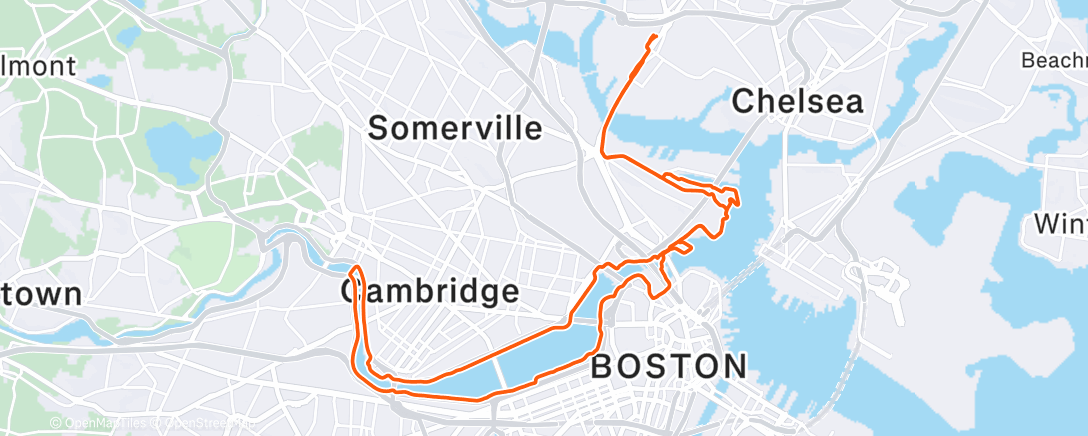 Карта физической активности (Afternoon Run)