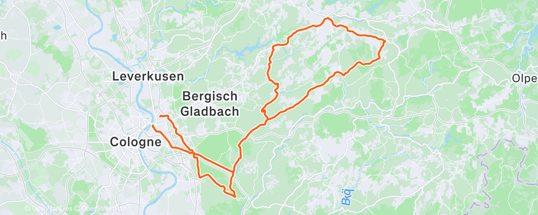 Map of the activity, Fahrt am Morgen