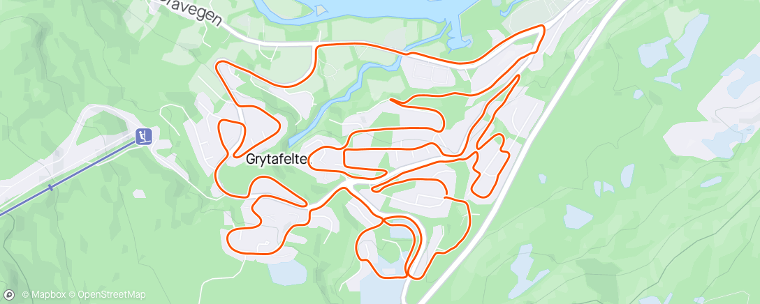 Map of the activity, Grytå 😂