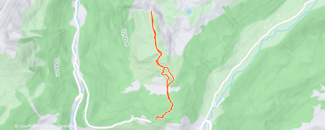 Map of the activity, Evening Backcountry Ski
