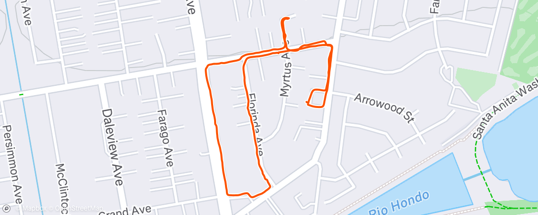 Map of the activity, Morning Walk