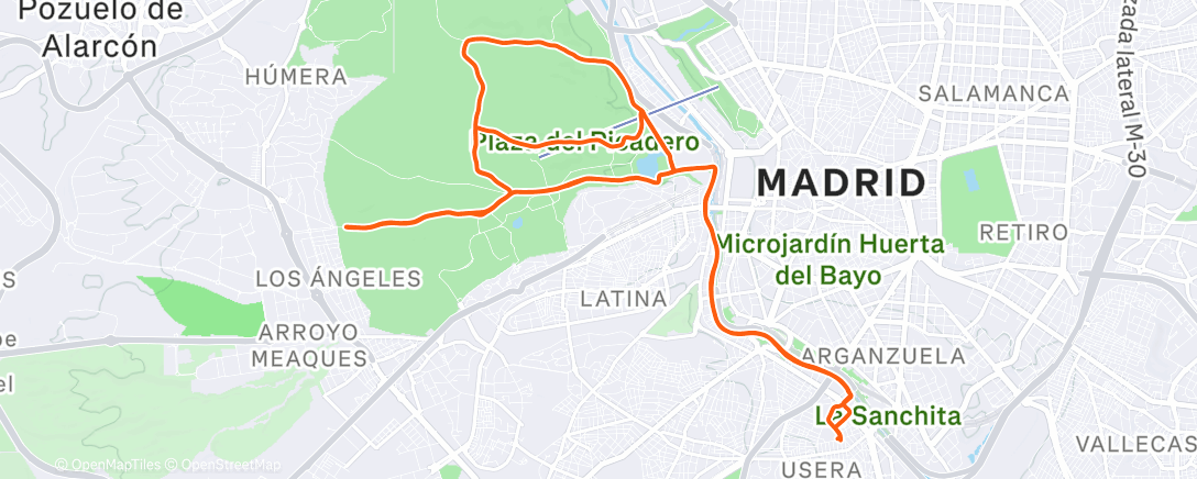 Map of the activity, Casacampismo