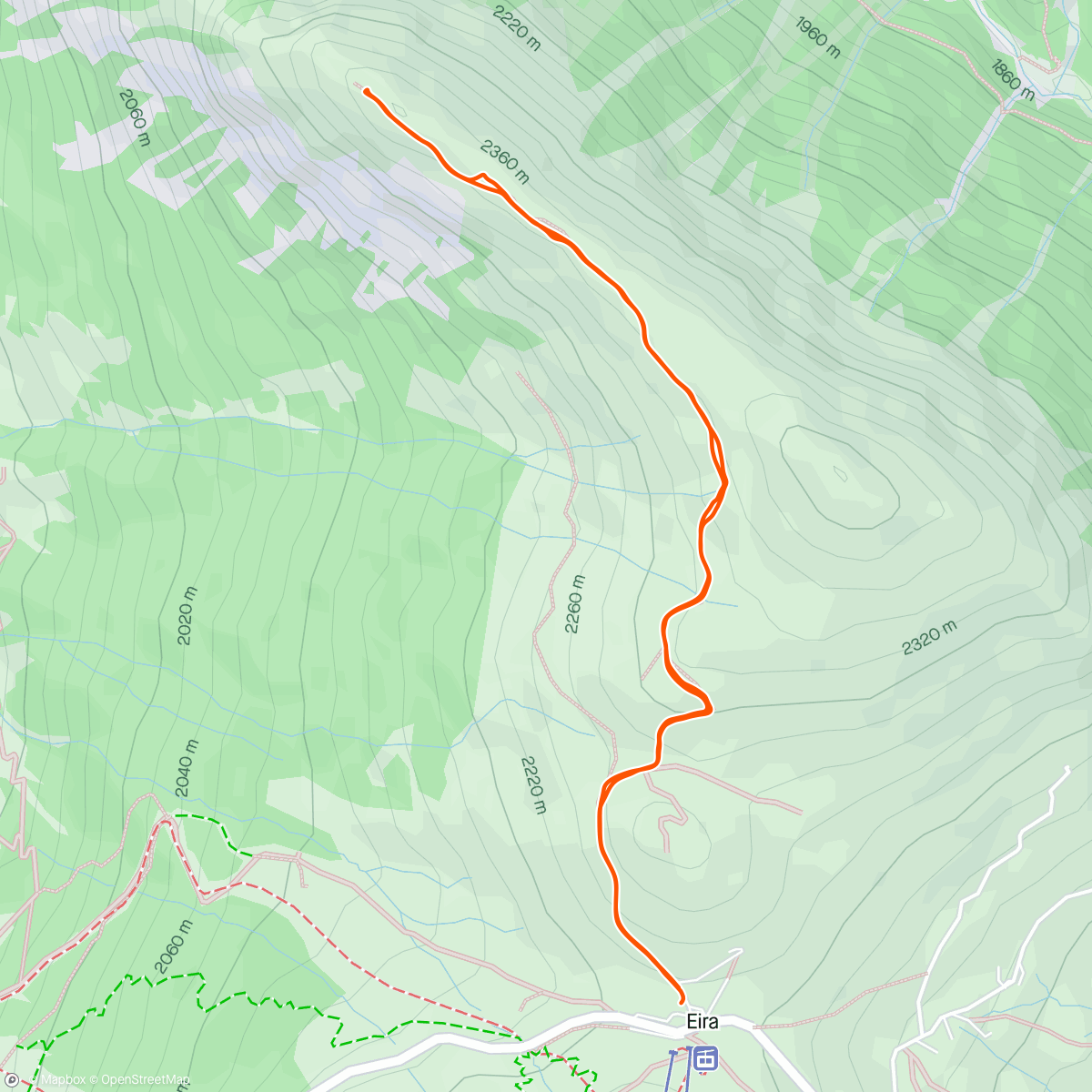 Map of the activity, Livigno 3