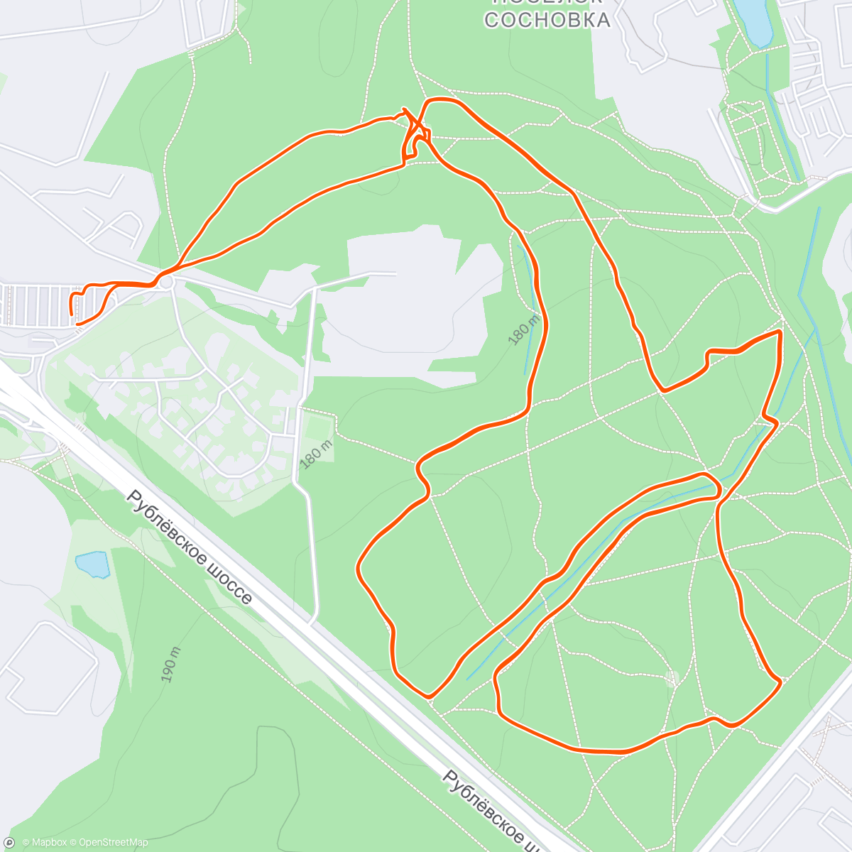Map of the activity, Winter MTB non-marathon / Зимний МТБ немарафон