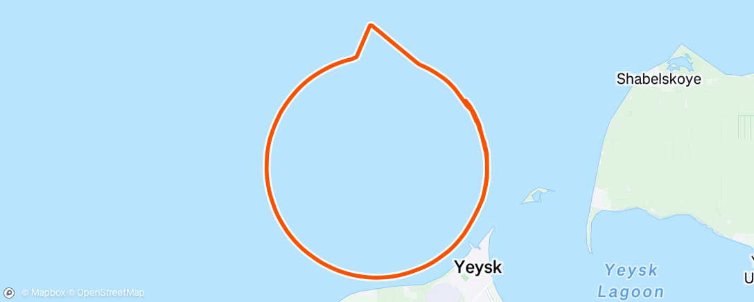 Map of the activity, Night Run
