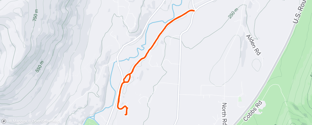 Map of the activity, Morning walk with Kate