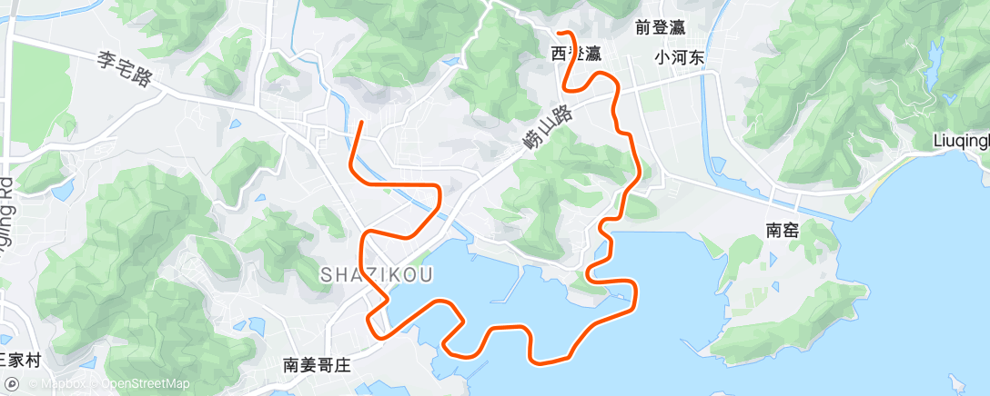 Mapa de la actividad (23上海科技体育嘉年华虚拟自行车趣味赛)