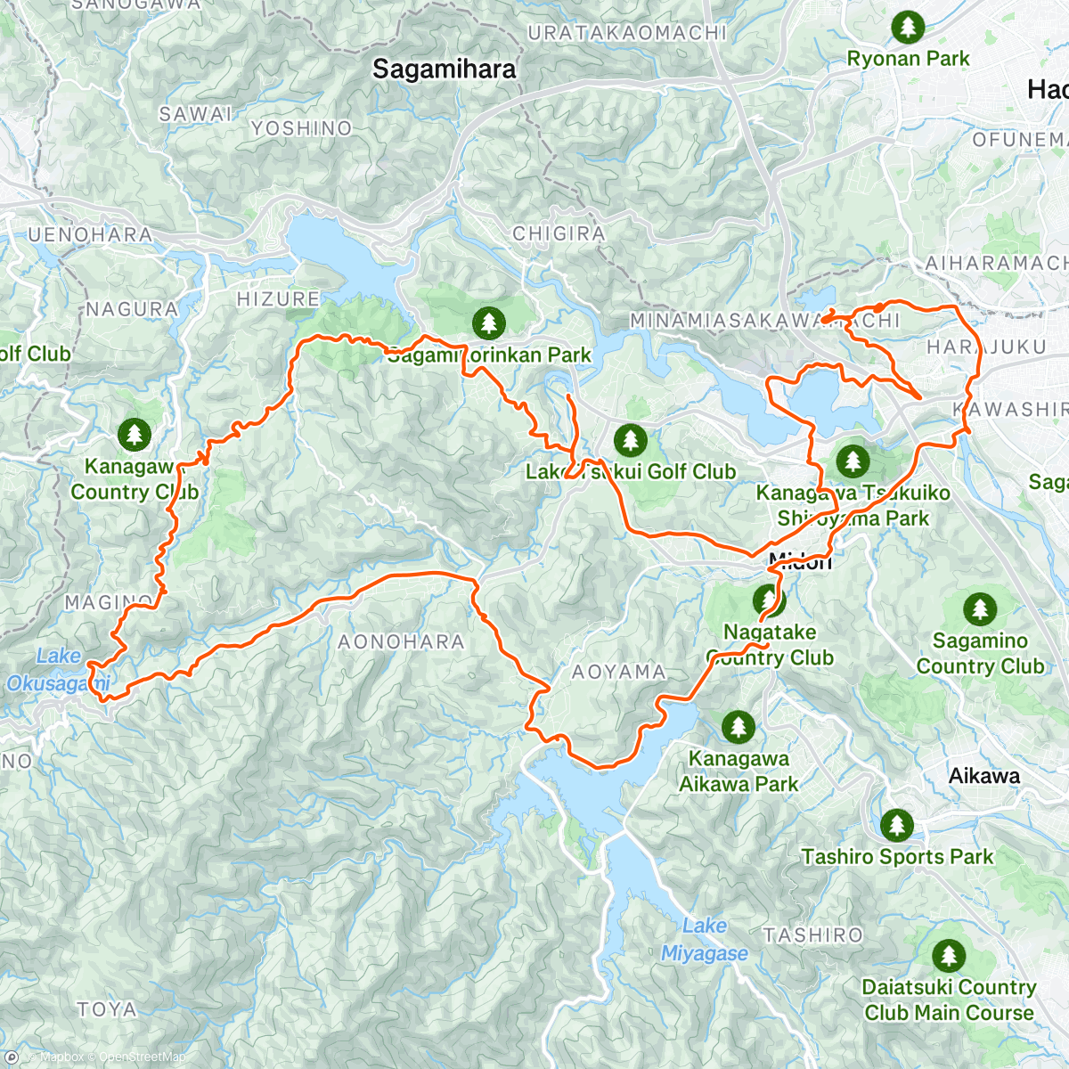 Mapa da atividade, サガミハライド✌️