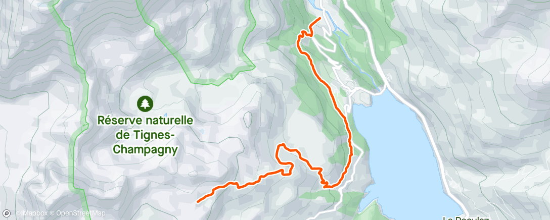 Map of the activity, Vélo dans l'après-midi