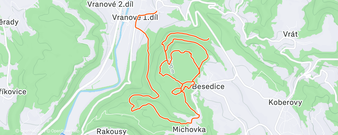 Map of the activity, Kalich hořkosti standard