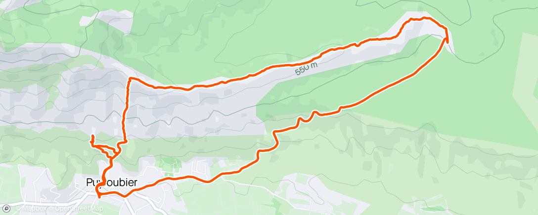 Karte der Aktivität „Trail dans l'après-midi”