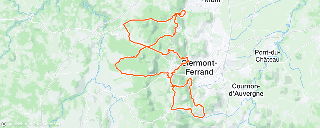 Map of the activity, Morning Ride