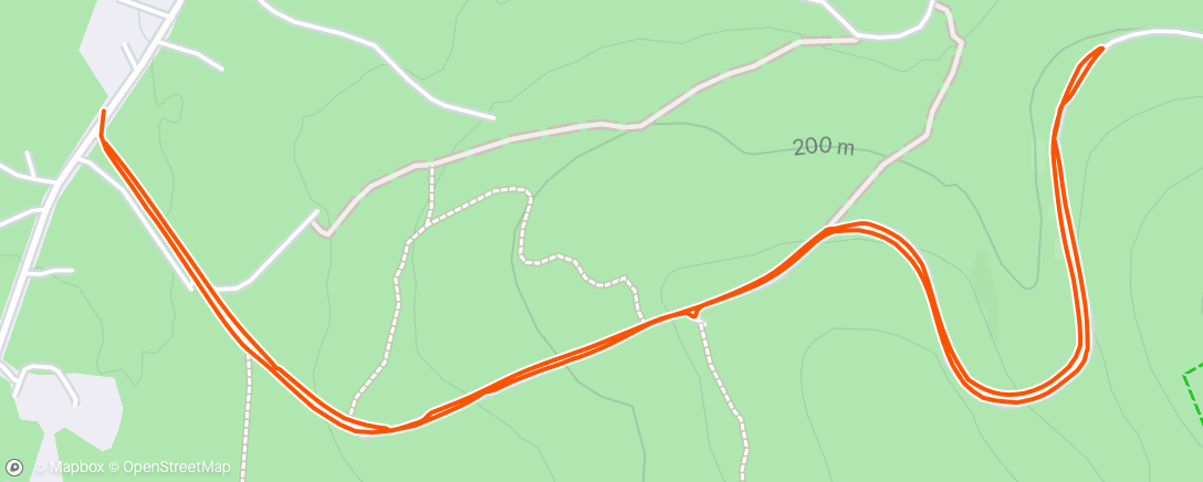 Map of the activity, Afternoon Walk