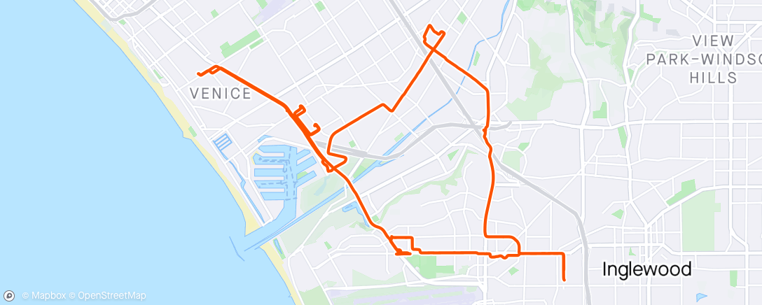 Map of the activity, Doordash E-Bike Shift