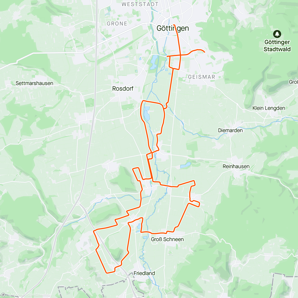 Mapa de la actividad, Gö Gravel Strade Bianche 40km Social Ride – September 5 2024