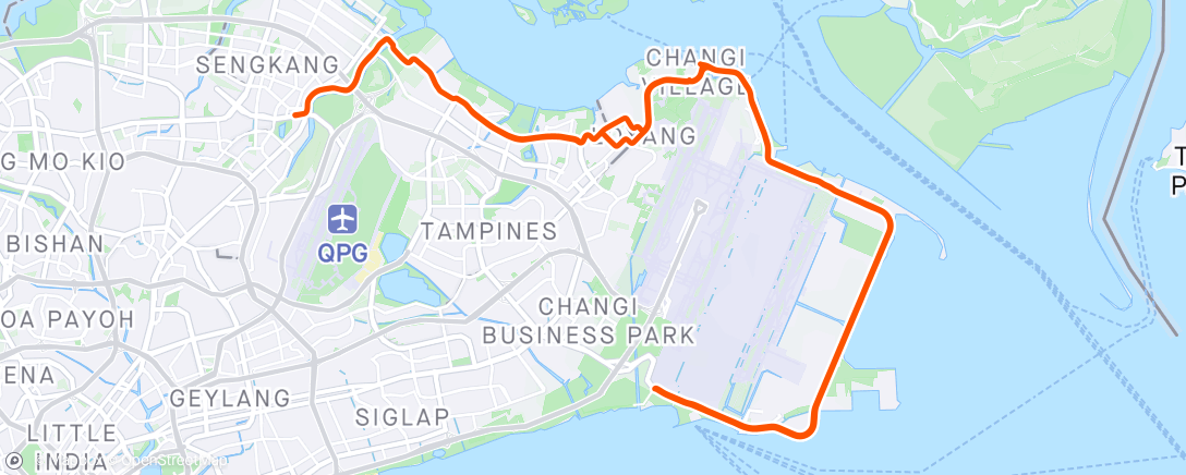 Map of the activity, ☁ Evening Ride