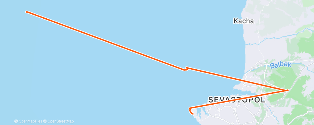 Map of the activity, Дневной забег