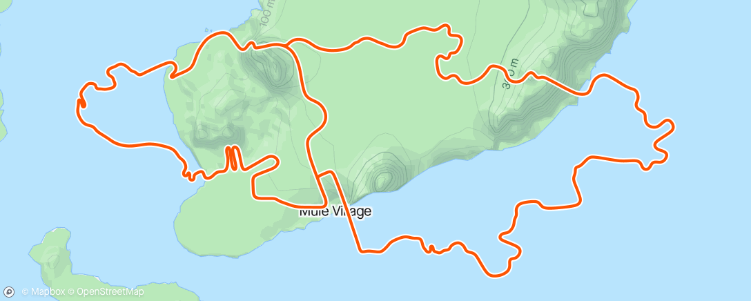 「Zwift - JOIN Cycling - 5x 5 min strength in Watopia」活動的地圖