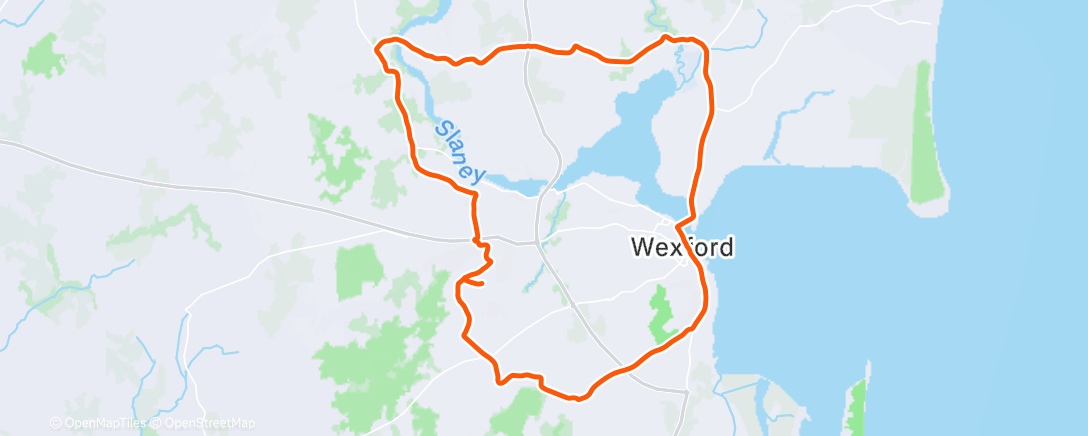 Map of the activity, Lunch Ride