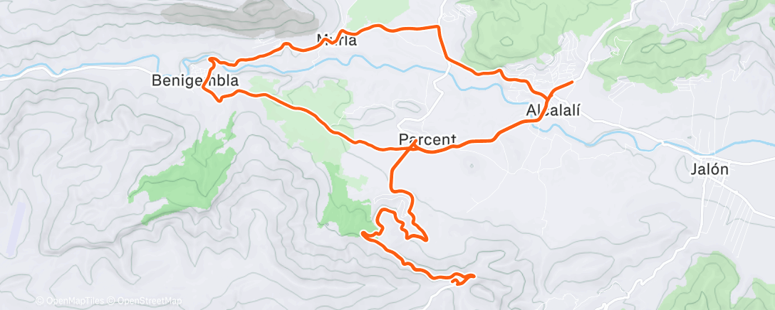 Map of the activity, 2h / Seuil 🇪🇸
