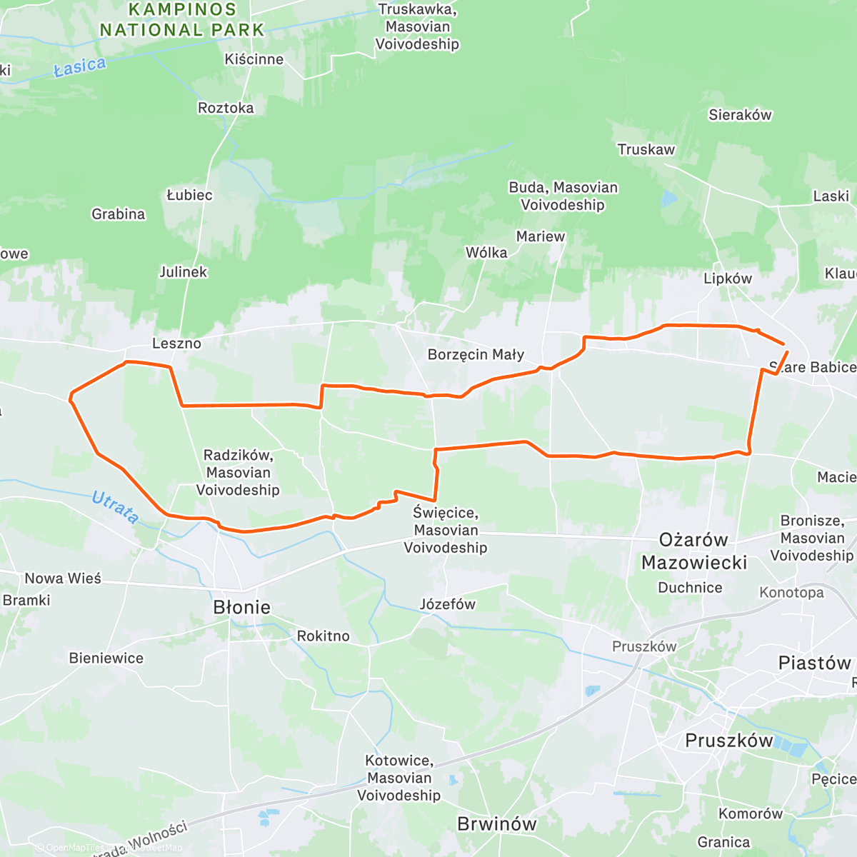 Map of the activity, Gołoledź!