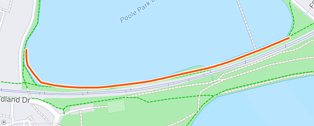 Map of the activity, Morning Run