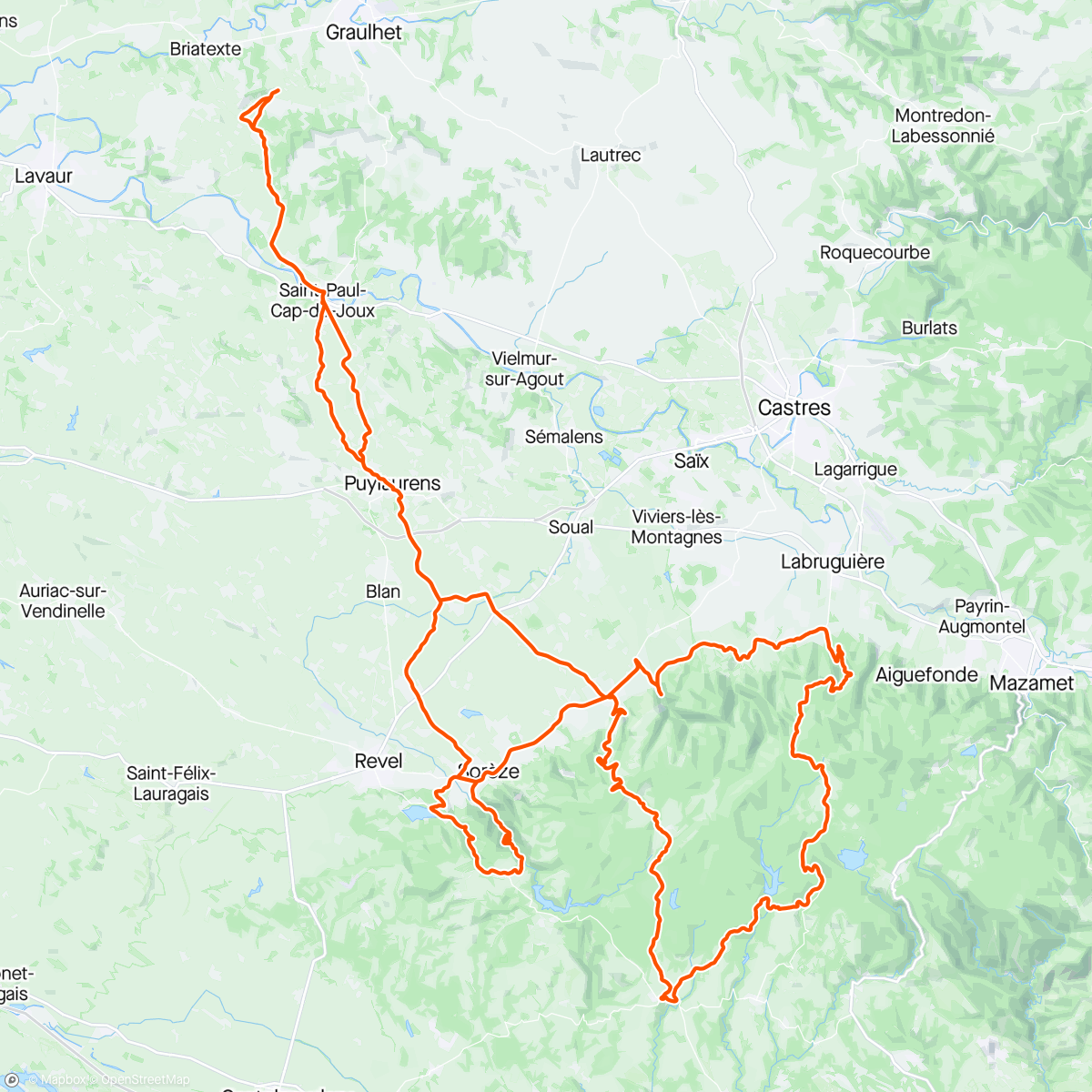 Map of the activity, Stage 5 - long et beau