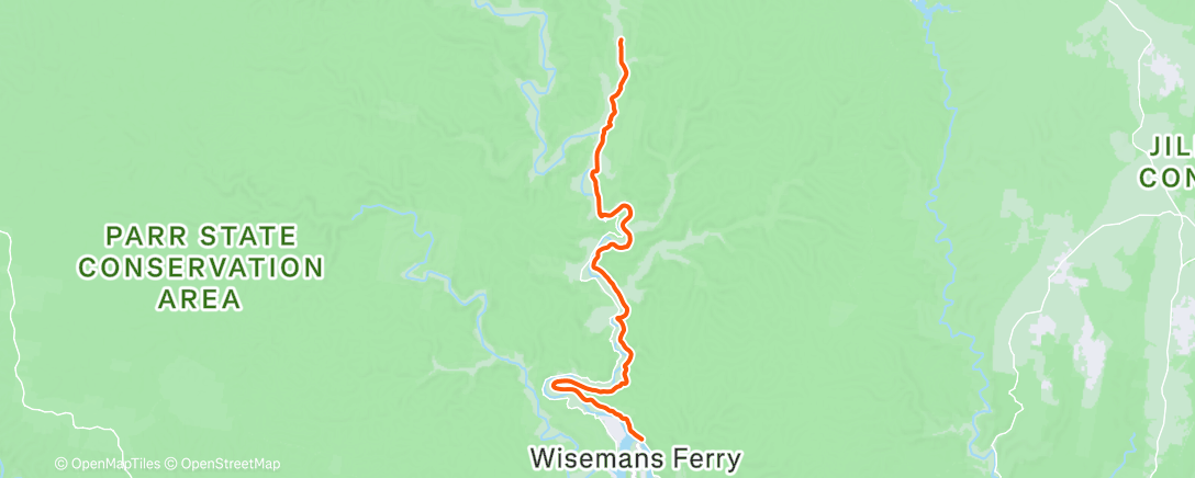 Map of the activity, Morning Ride