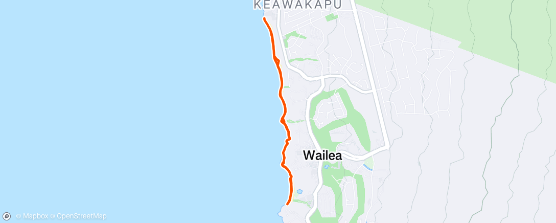 Map of the activity, Morning Walk