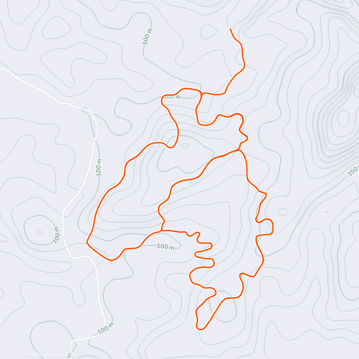 Mapa da atividade, Zwift - 2x(5x2min) Threshold Fun on Spirit Forest in Makuri Islands