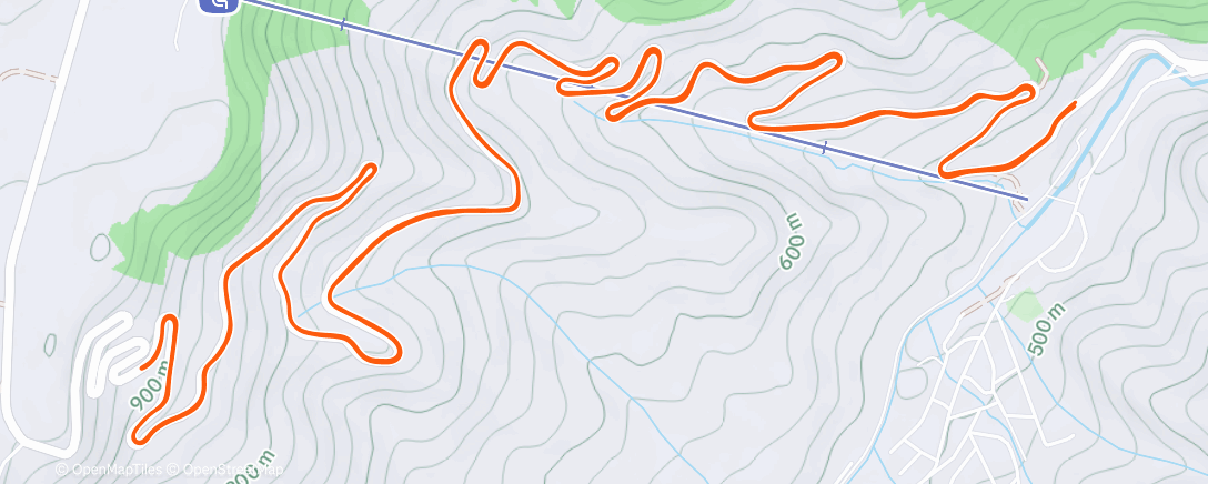 Map of the activity, Lunch Run