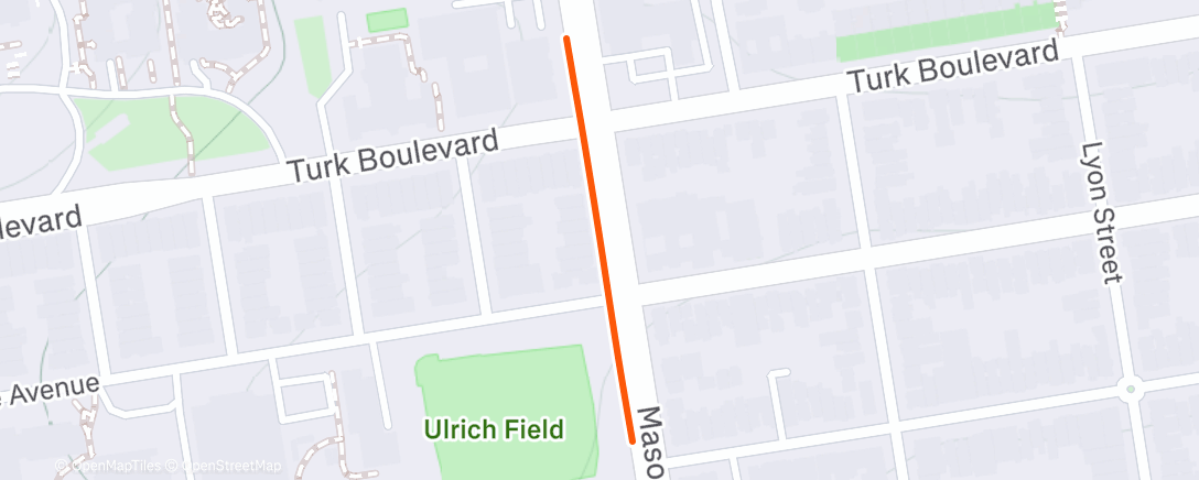 Map of the activity, Lunch Ride