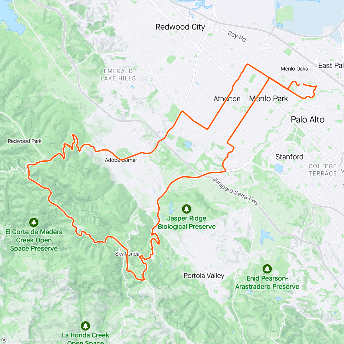 Map of the activity, Morning Ride with Diaa and Adrian
