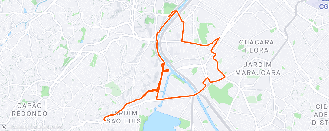 Mappa dell'attività A exaustão pós-corrida é o doce sinal de uma missão cumprida.