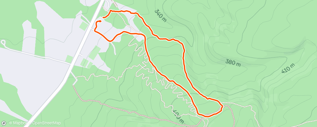 Map of the activity, Trampling our new Button Fern Trail