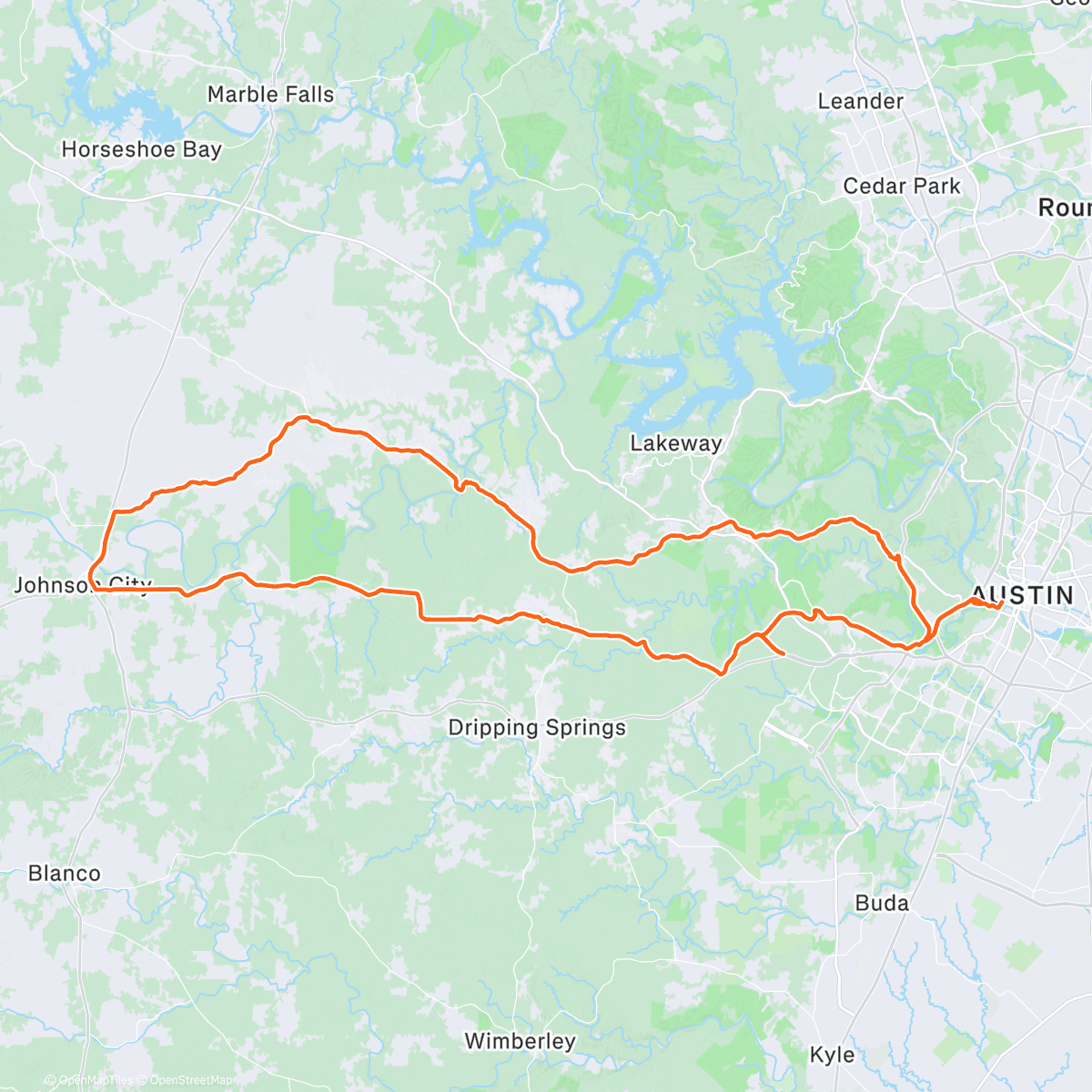 Map of the activity, Strong effort