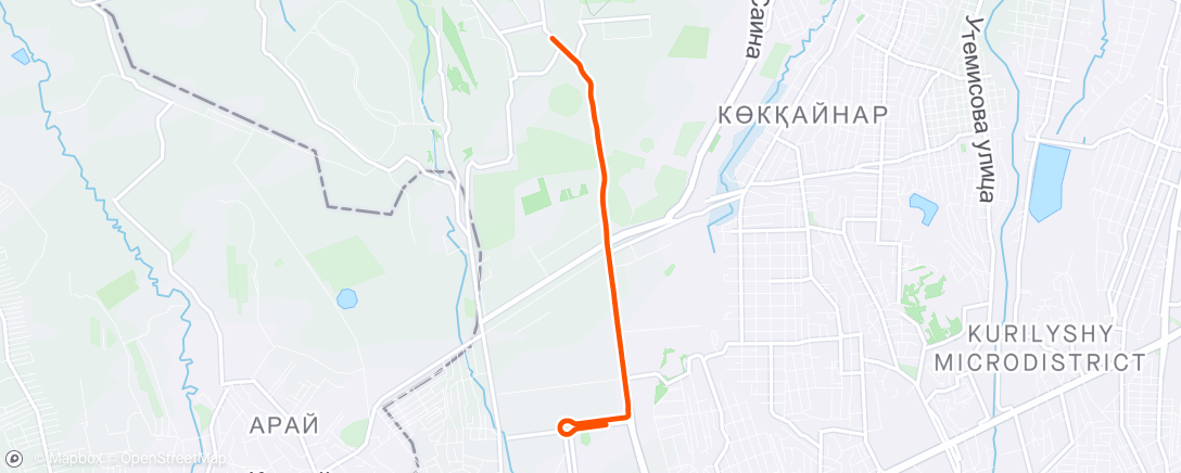 Mapa da atividade, Road race LAST 5.7 km