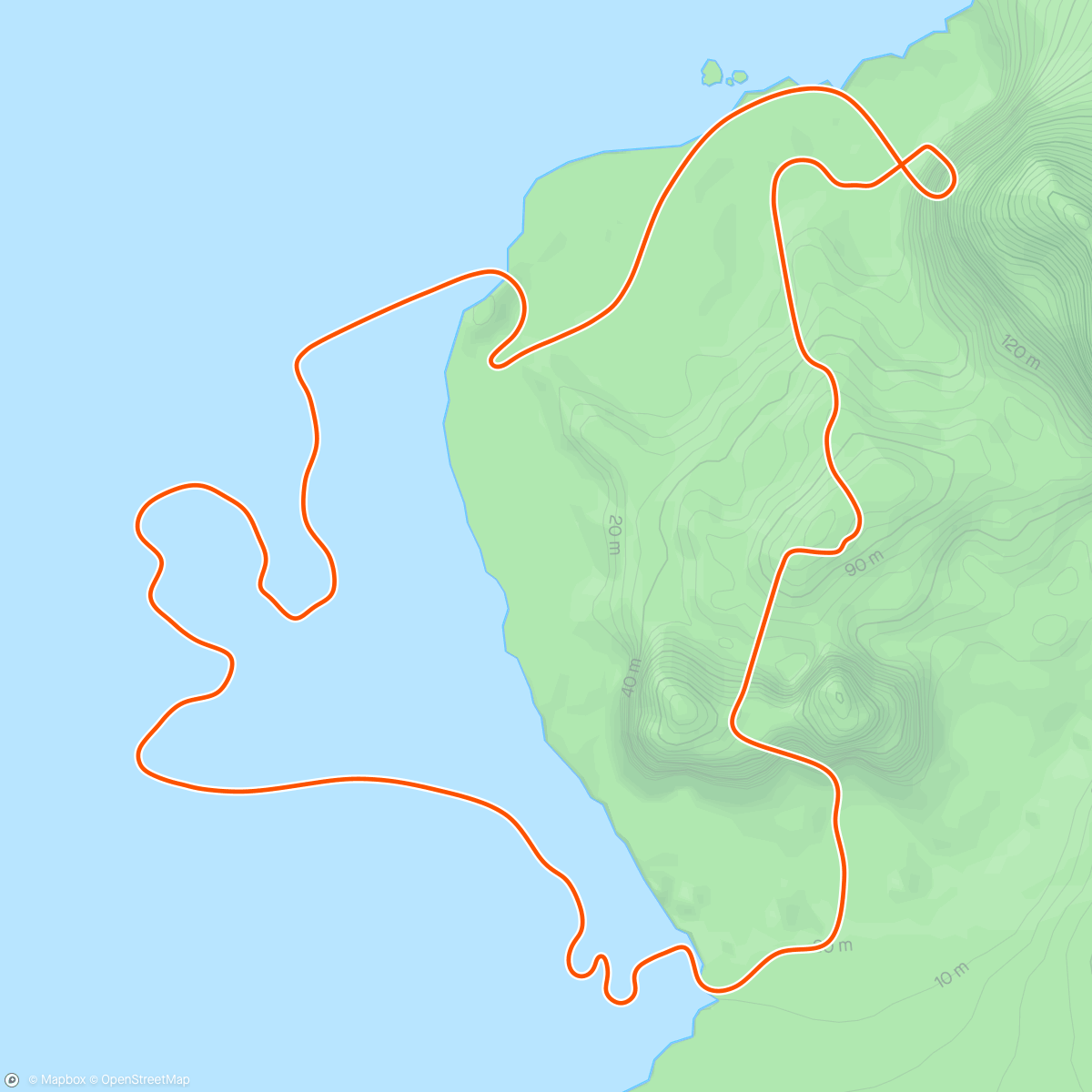 Map of the activity, Zwift - easy 6mile