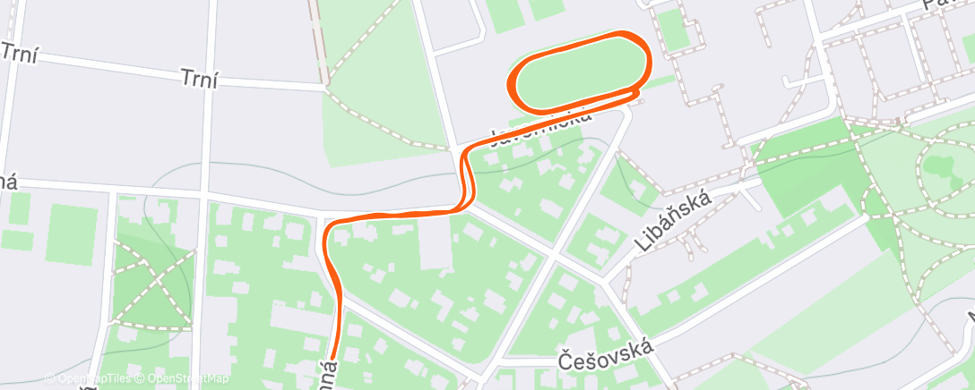 Map of the activity, Narozeninovej - dneska je mi 44 🎈🎄