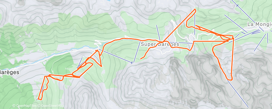 Map of the activity, Journée ski ⛷️