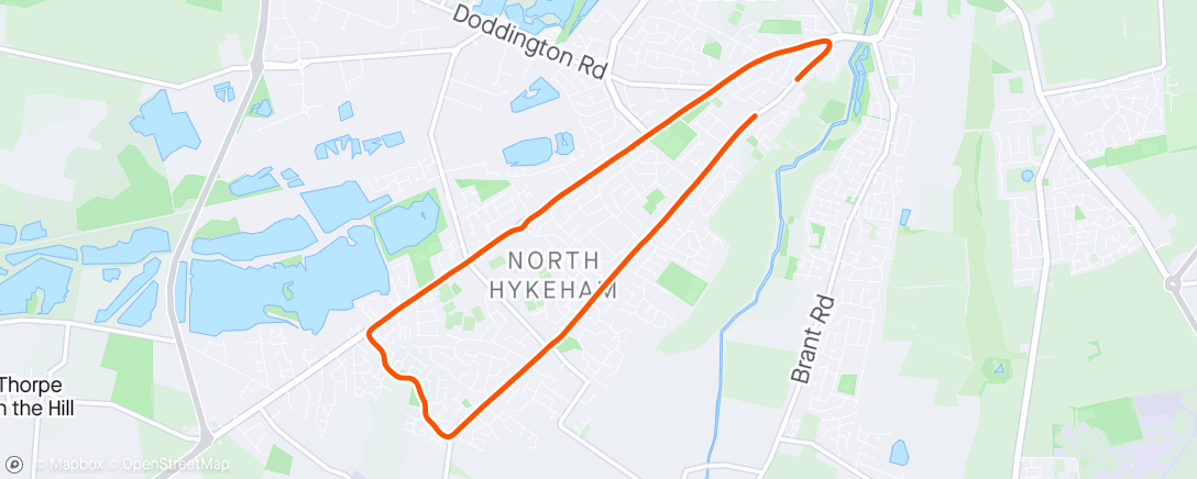 Mapa da atividade, Night Run