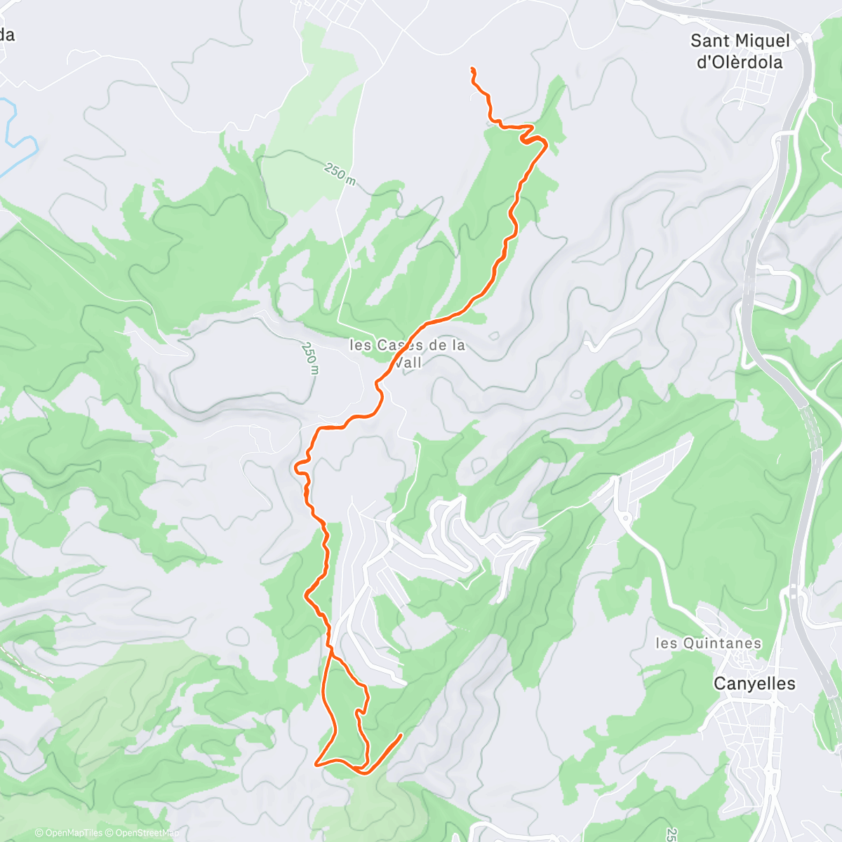 Map of the activity, Turronada al Puig de l’Àliga
