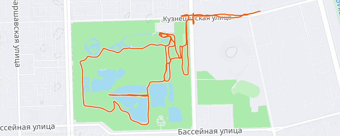 Карта физической активности (Morning Run)